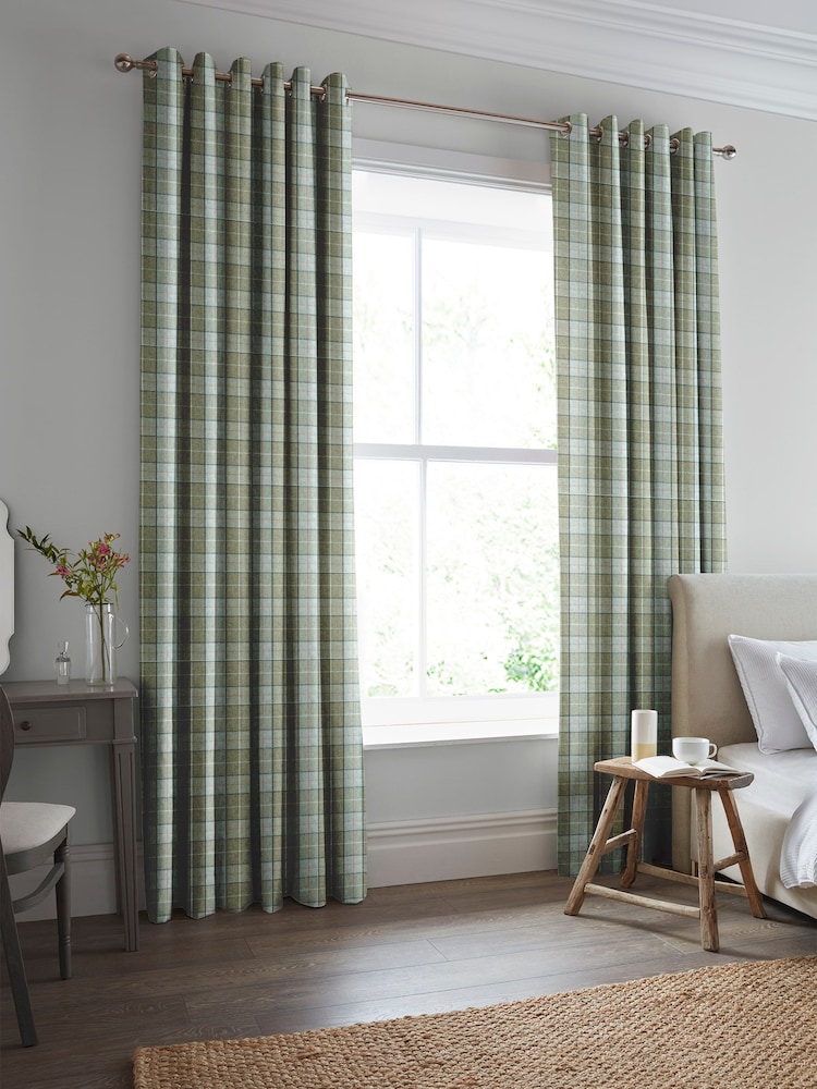 Laura Ashley Sage Alfriston Made To Measure Curtains - Image 1 of 9