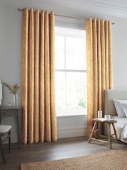 Laura Ashley Ochre Ambrose Made To Measure Curtains - Image 2 of 9