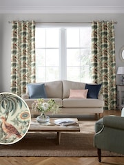 Laura Ashley Eucalyptus 100% Cotton Burdett Made To Measure Curtains - Image 1 of 9