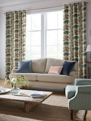 Laura Ashley Eucalyptus 100% Cotton Burdett Made To Measure Curtains - Image 2 of 9
