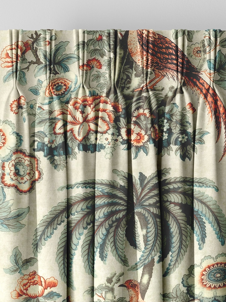 Laura Ashley Eucalyptus 100% Cotton Burdett Made To Measure Curtains - Image 5 of 9