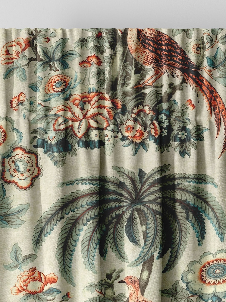 Laura Ashley Eucalyptus 100% Cotton Burdett Made To Measure Curtains - Image 6 of 9