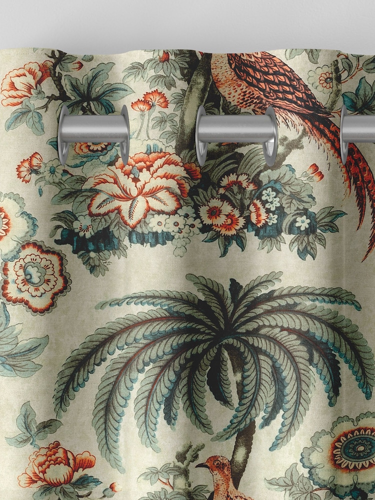 Laura Ashley Eucalyptus 100% Cotton Burdett Made To Measure Curtains - Image 7 of 9