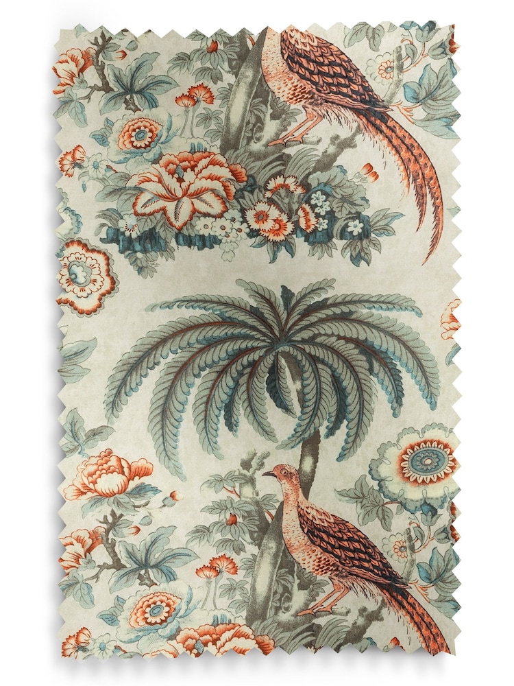 Laura Ashley Eucalyptus 100% Cotton Burdett Made To Measure Curtains - Image 9 of 9