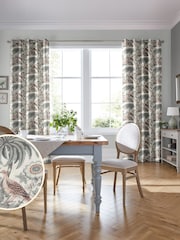 Laura Ashley Slate 100% Cotton Burdett Made To Measure Curtains - Image 2 of 9