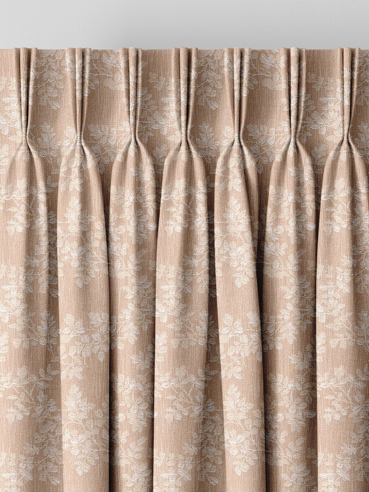 Laura Ashley Truffle Burnham Woven Made To Measure Curtains - Image 5 of 9