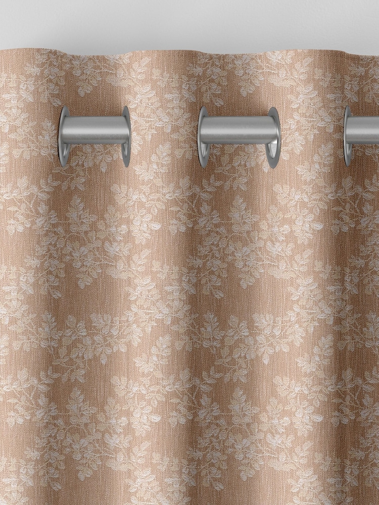 Laura Ashley Truffle Burnham Woven Made To Measure Curtains - Image 7 of 9