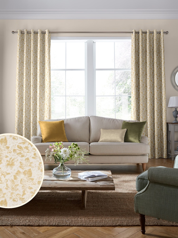 Laura Ashley Linen Churchstroke Made To Measure Curtains - Image 1 of 9