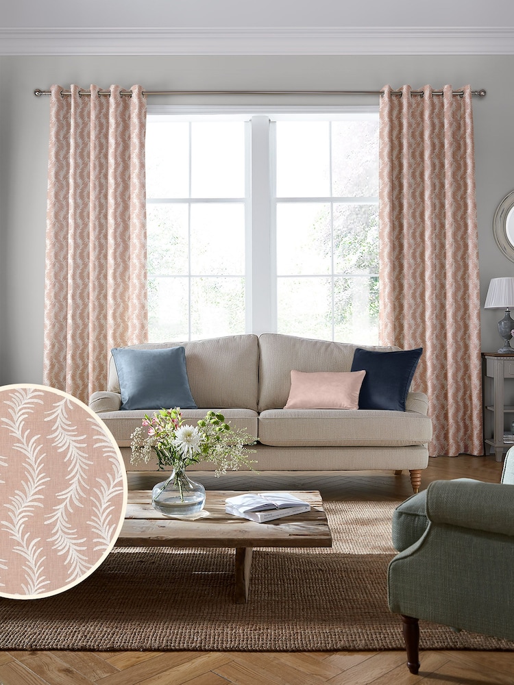 Laura Ashley Blush Dee Made To Measure Curtains - Image 1 of 9