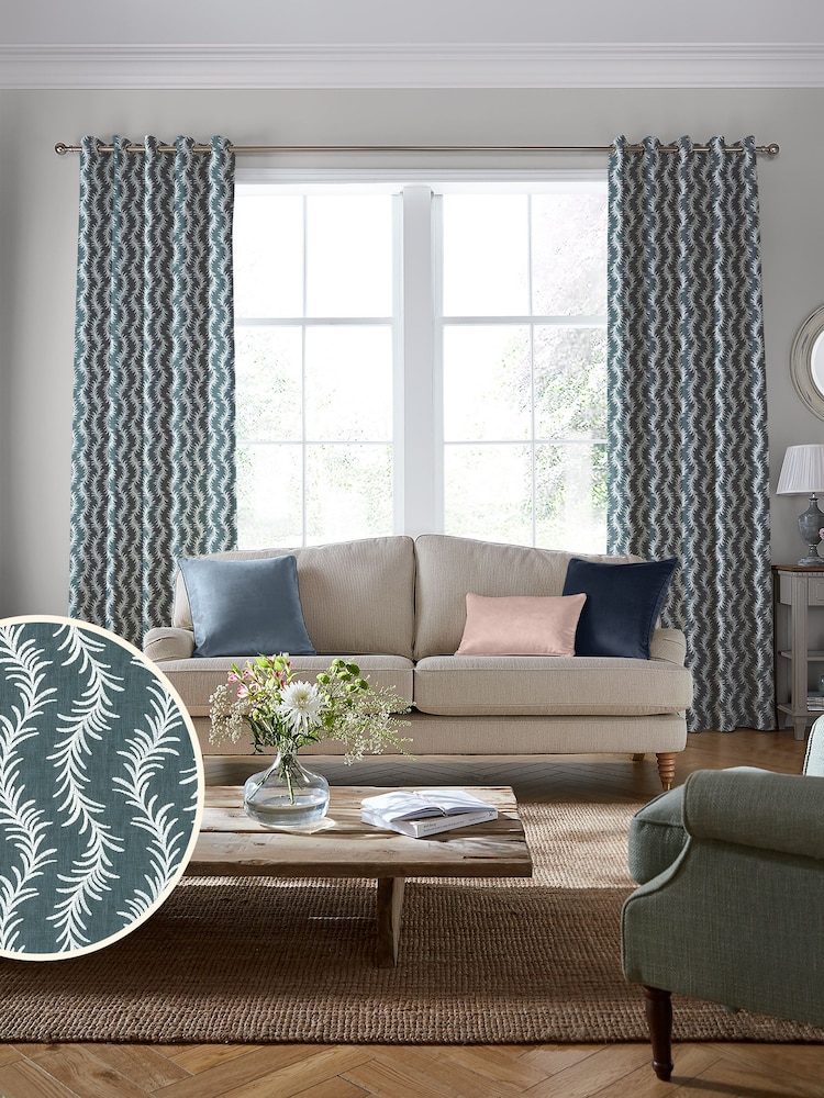 Laura Ashley Seaspray Dee Made To Measure Curtains - Image 2 of 9