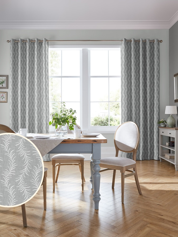 Laura Ashley Slate Dee Made To Measure Curtains - Image 1 of 9