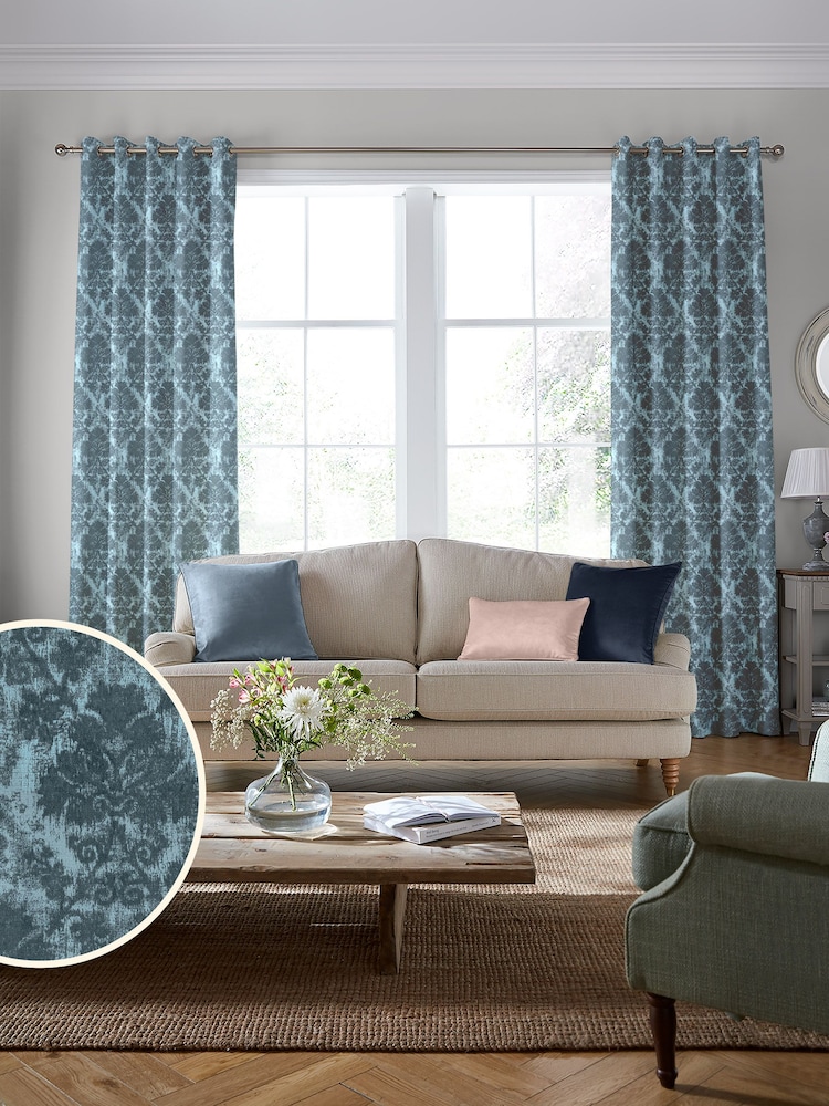 Laura Ashley Seaspray Forden Made To Measure Curtains - Image 2 of 9
