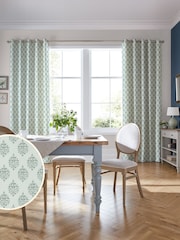 Laura Ashley Eucalyptus 100% Cotton Gower Made To Measure Curtains - Image 2 of 9