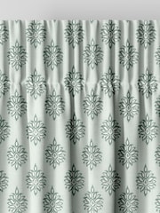 Laura Ashley Eucalyptus 100% Cotton Gower Made To Measure Curtains - Image 6 of 9