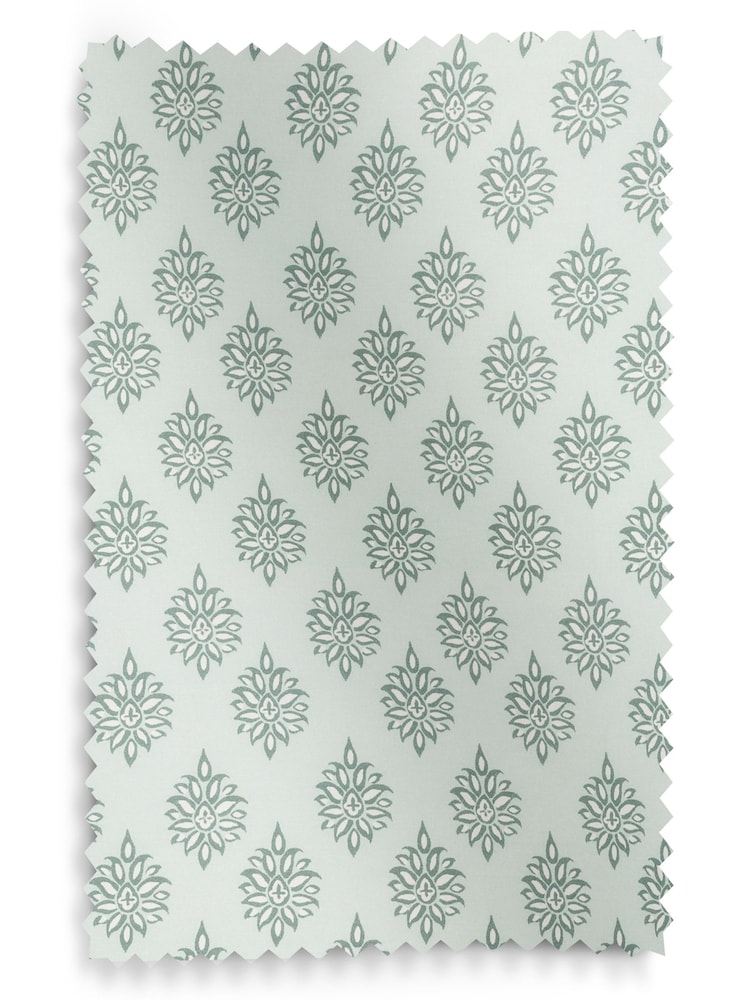 Laura Ashley Eucalyptus 100% Cotton Gower Made To Measure Curtains - Image 9 of 9