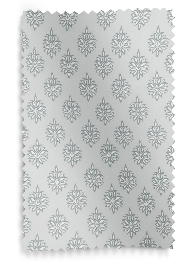 Laura Ashley Slate White 100% Cotton Gower Made To Measure Curtains - Image 9 of 9