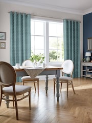 Laura Ashley Spruce 100% Cotton Gower Made To Measure Curtains - Image 2 of 9