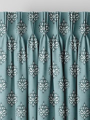 Laura Ashley Spruce 100% Cotton Gower Made To Measure Curtains - Image 5 of 9