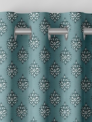 Laura Ashley Spruce 100% Cotton Gower Made To Measure Curtains - Image 7 of 9