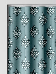 Laura Ashley Spruce 100% Cotton Gower Made To Measure Curtains - Image 8 of 9