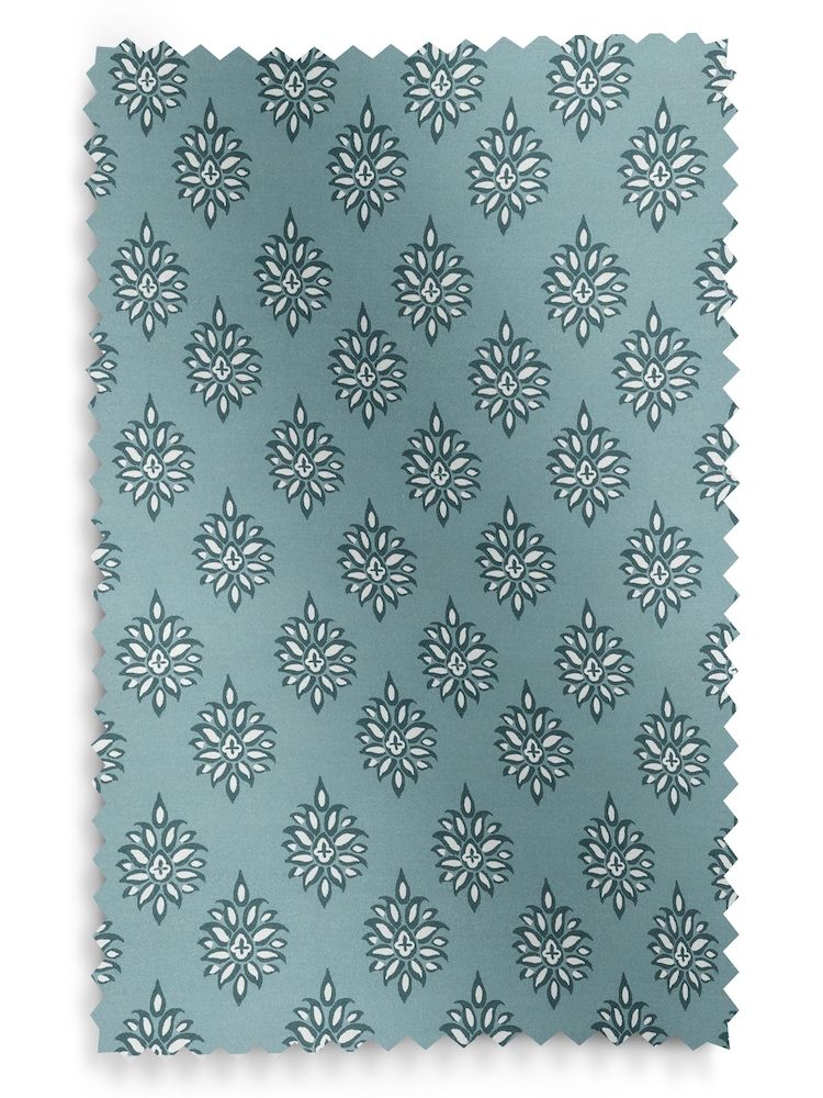 Laura Ashley Spruce 100% Cotton Gower Made To Measure Curtains - Image 9 of 9