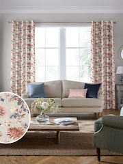 Laura Ashley Cranberry 100% Cotton Maryam Made To Measure Curtains - Image 2 of 9