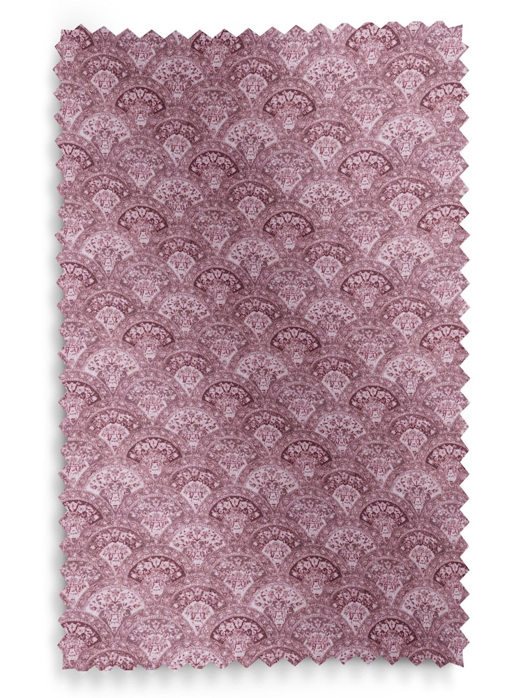 Laura Ashley Dark Ruby Musica Velvet Made To Measure Curtains - Image 9 of 9