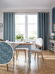 Laura Ashley Spruce Musica Velvet Made To Measure Curtains - Image 2 of 9
