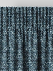 Laura Ashley Spruce Musica Velvet Made To Measure Curtains - Image 6 of 9