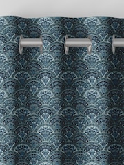 Laura Ashley Spruce Musica Velvet Made To Measure Curtains - Image 7 of 9
