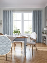 Laura Ashley Steel Musica Velvet Made To Measure Curtains - Image 2 of 9