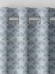 Laura Ashley Steel Musica Velvet Made To Measure Curtains - Image 7 of 9