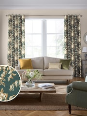 Laura Ashley Fern 100% Cotton Picardie Made To Measure Curtains - Image 1 of 10