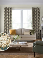 Laura Ashley Fern 100% Cotton Picardie Made To Measure Curtains - Image 5 of 10