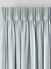 Laura Ashley Eucalyptus 100% Cotton Suffolk Stripe Made To Measure Curtains - Image 5 of 9