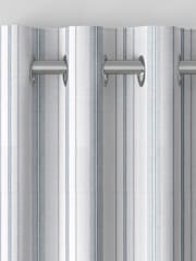 Laura Ashley Slate 100% Cotton Suffolk Stripe Made To Measure Curtains - Image 7 of 9