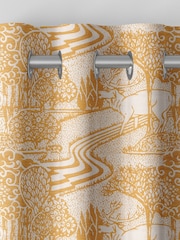 Laura Ashley Ochre Trecastle Made To Measure Curtains - Image 7 of 9
