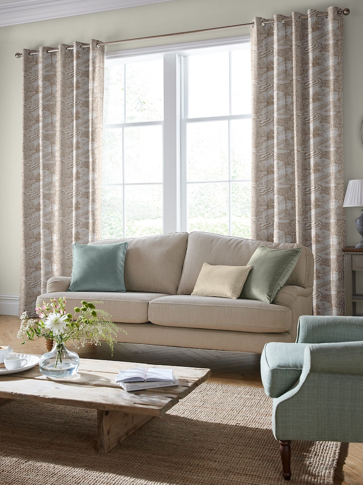 Laura Ashley Natural Trecastle Made To Measure Curtains - Image 1 of 9