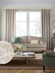 Laura Ashley Natural Trecastle Made To Measure Curtains - Image 2 of 9