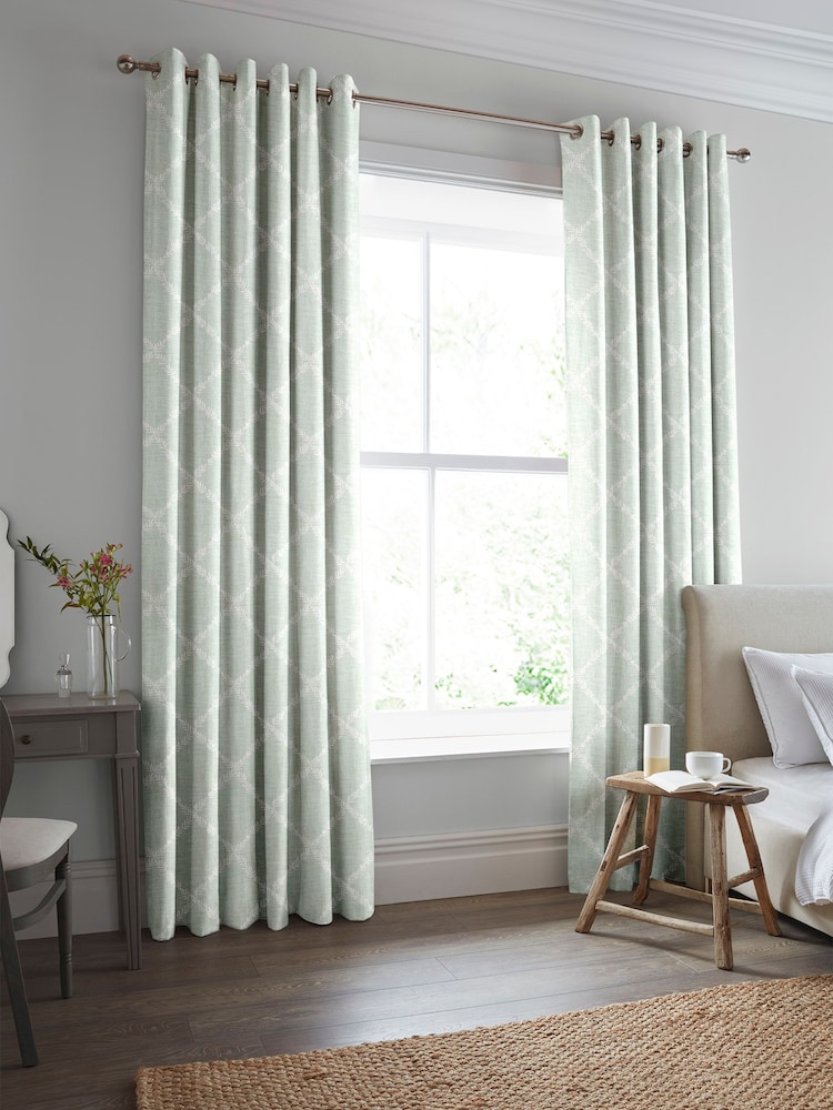 Laura Ashley Duckegg Pennorth Made To Measure Curtains - Image 1 of 8