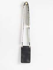 Oliver Bonas Black Phone Crossbody Bag - Image 2 of 4