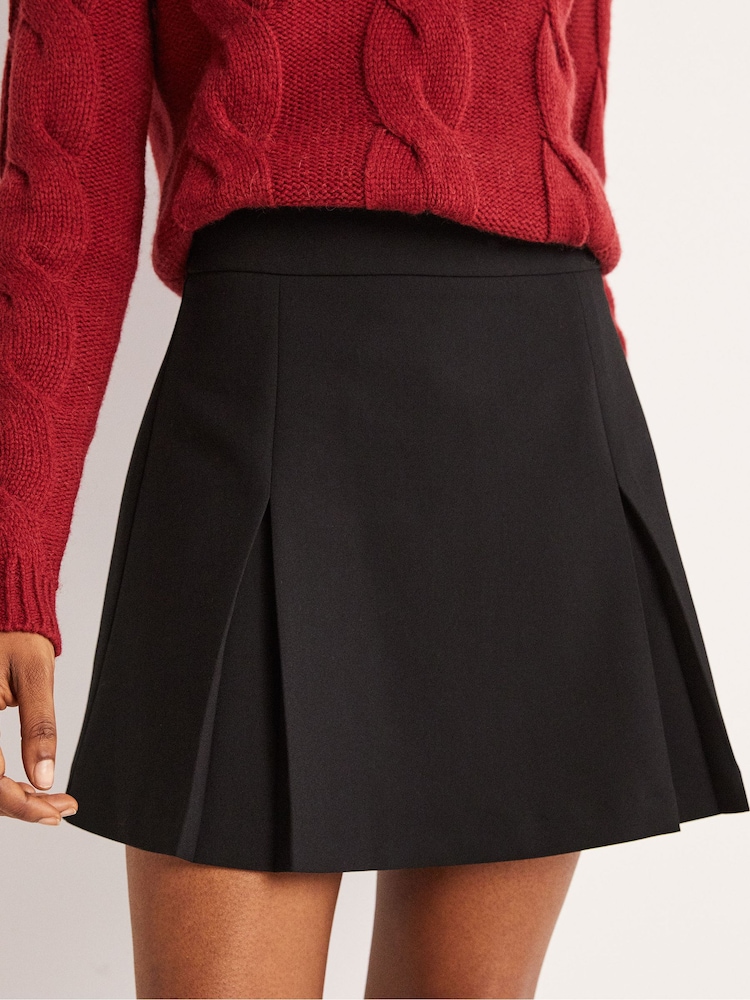 Boden Black Box Pleat A-Line Skirt - Image 2 of 5