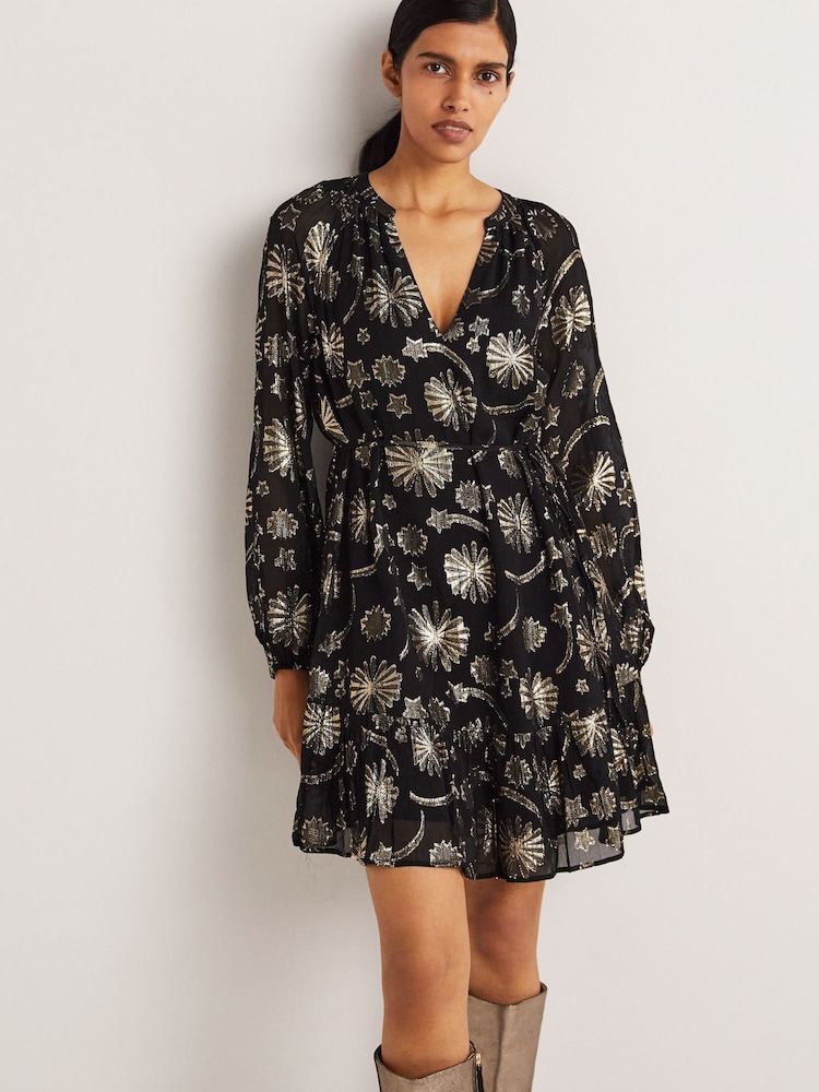 Boden Black Swing Dress - Image 1 of 6