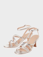 M&Co Silver Heeled Sandals - Image 2 of 3