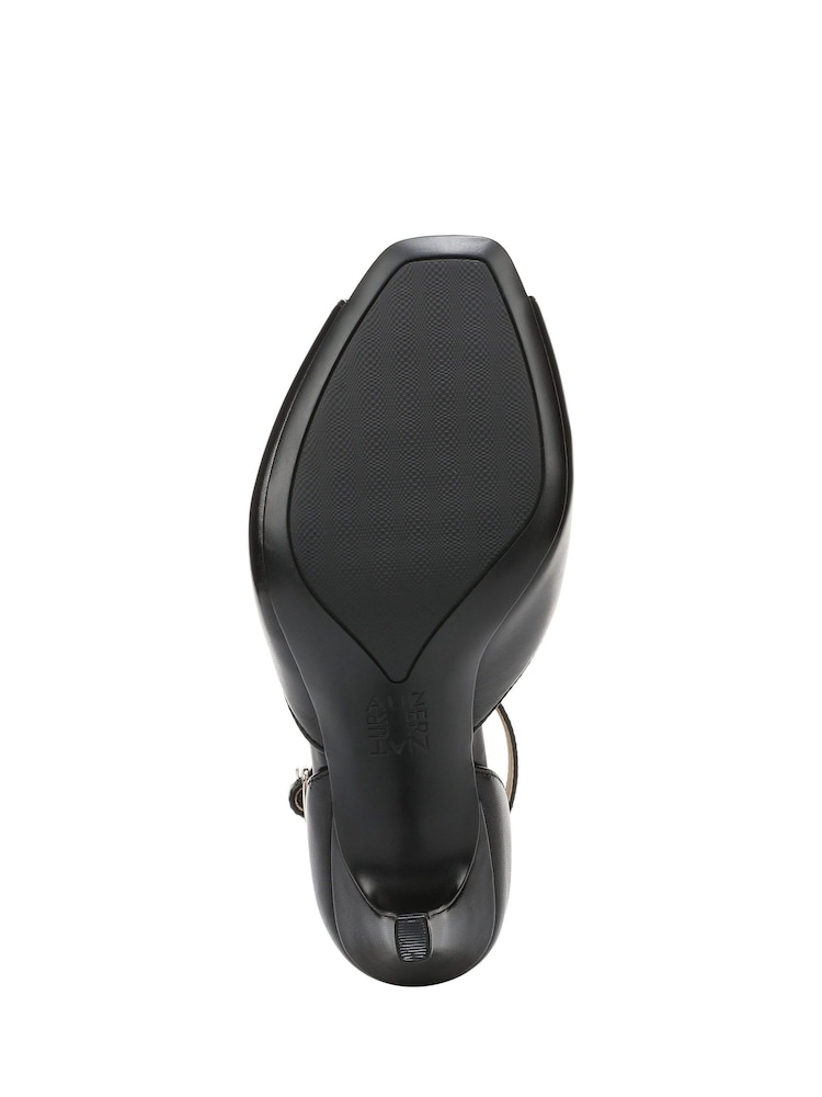 Naturalizer Black Asha Wide Fit Peep Toe Ankle Strap Sandals - Image 7 of 7 Naturalizer Black Asha Wide Fit Peep Toe Ankle Strap Sandals - Image 7 of 7