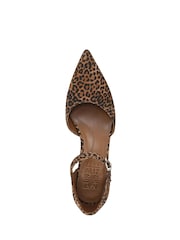 Naturalizer Brown Animal Maddox Wide Fit Ankle Strap Shoes - Image 7 of 7