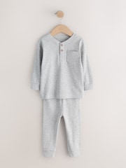 Blue/Grey Snuggle Pyjamas Set 3 Pack (9mths-12yrs) - Image 9 of 12