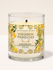 Bath & Body Works Iced lemon pound cake Single Wick Candle 227g - Image 1 of 3