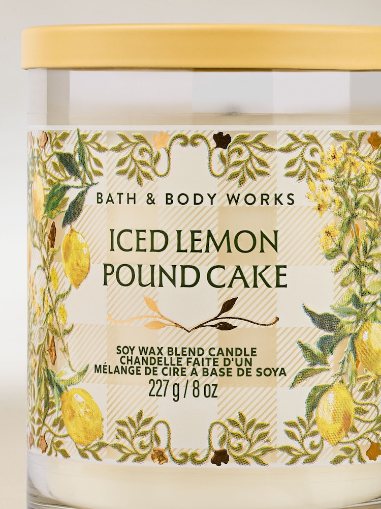 Bath & Body Works Iced lemon pound cake Single Wick Candle 227g - Image 2 of 3 Bath & Body Works Iced lemon pound cake Single Wick Candle 227g - Image 2 of 3