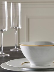 12 Piece White Belgravia Dinner Set - Image 1 of 4